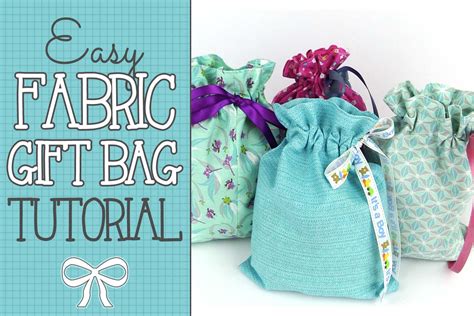 Quick & Easy Drawstring Gift Bag Tutorial - Alanda Craft