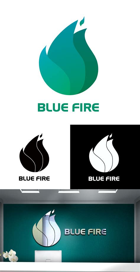 Blue fire logo Web Design, Logo Design, Graphic Design, Logo Icons ...