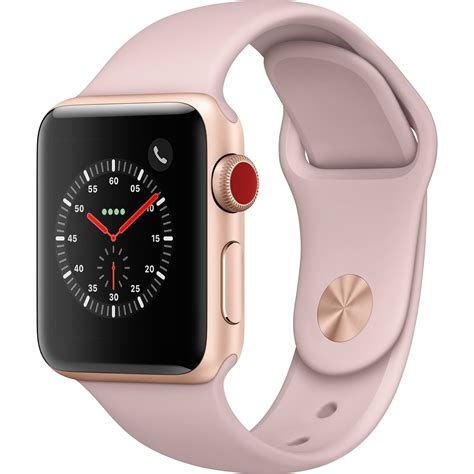 Apple Watch Series 3 38mm MQJQ2LL/A GPS + Cellular, Rose Gold (Certified Refurbished) - Walmart ...