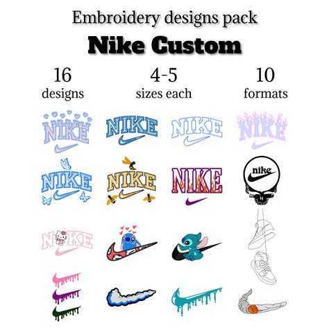 Nike BIG PACK Embroidery Design, custom logo swoosh files | Inspire Uplift