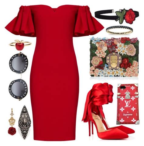 Red, Black & Gold | Everyday fashion outfits, Party dress patterns, Game dresses