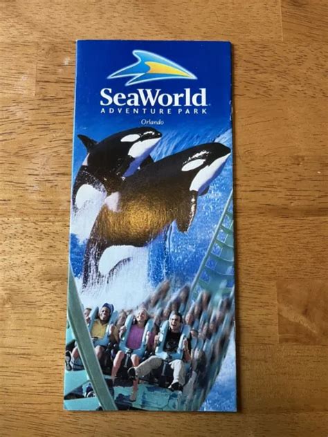 2001 SEA WORLD Orlando Park Map Brochure £11.42 - PicClick UK