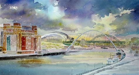 Local Art For Sale Newcastle Upon Tyne / Architectural symbols of european cities. - img-loaf