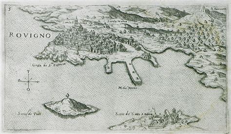 Rovigno (Rovinj), Croatia, 1598 Environment Map, Ancient Maps, Southern Italy, Old Maps ...