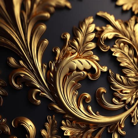 Premium AI Image | Golden abstract background