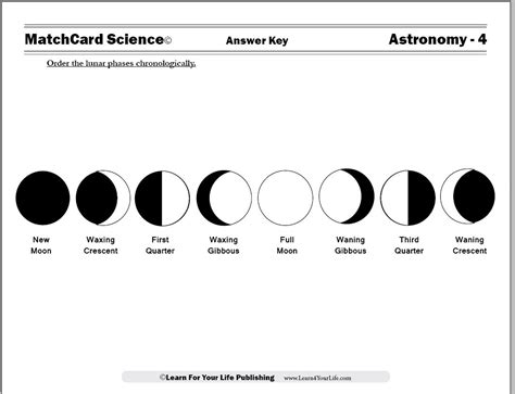 Moon Phases Worksheet Answers – Englishworksheet.my.id