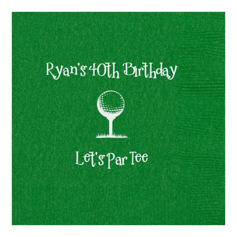 personalized birthday napkins for the golf enthusiast Personalized Cups, Personalized Birthday ...