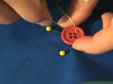 How To Hand Sew A Button - Sewing - How to sew