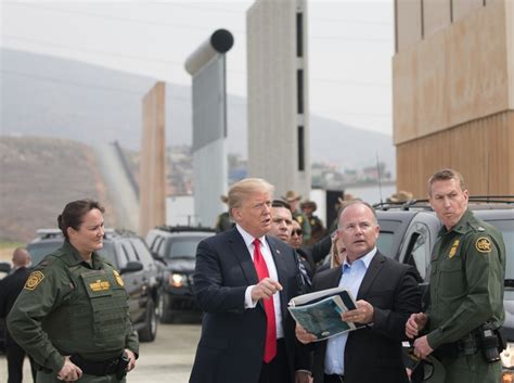 File:Donald Trump visits San Diego border wall prototypes.jpg - Wikimedia Commons