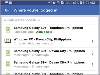 How to View Facebook Login History