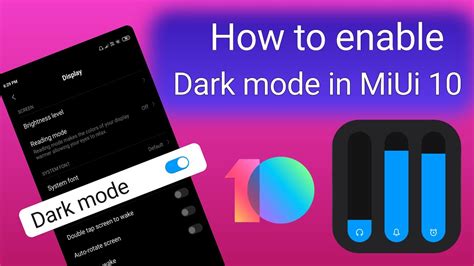 How to enable dark mode on MiUi 10 | dark mode in MiUi | best MiUi ...