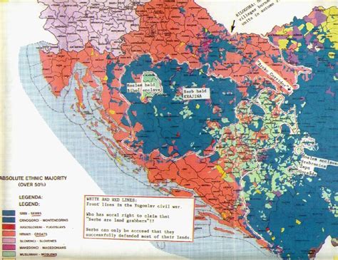 Ethnic map of Yugoslavia