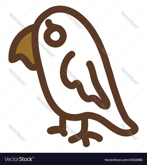 Pet bird on a white background Royalty Free Vector Image