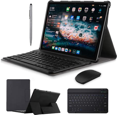 Buy DUODUOGO 2 in 1 Tablets, Android 9.0 Tablet PC with Wireless Keyboard Case, 4GB RAM 64GB ROM ...