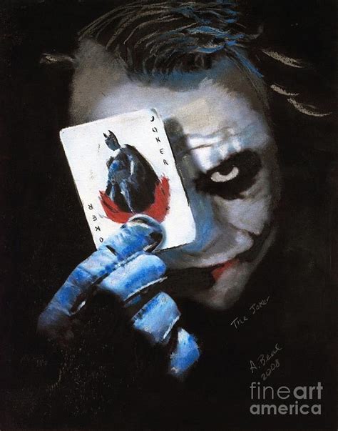 Heath Ledger The Joker Mixed Media by SketchyChick Portraits - Fine Art ...