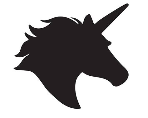 Unicorn Head Silhouette at GetDrawings | Free download