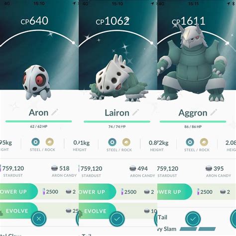 Caught this today #shiny #aron #aggron #yes #cool #lucky #stars # ...