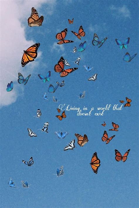 Aesthetic sky in 2020. Blue butterfly , Butterfly , qoutes, Butterfly ...