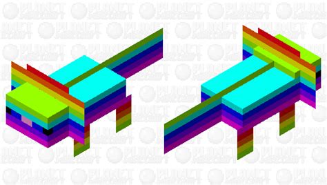 NEW: Rainbow Axolotl! Minecraft Mob Skin