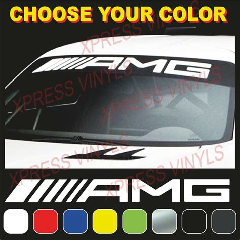 AMG Mercedes Benz Windshield Vinyl Decal Window Vehicle Sticker | eBay