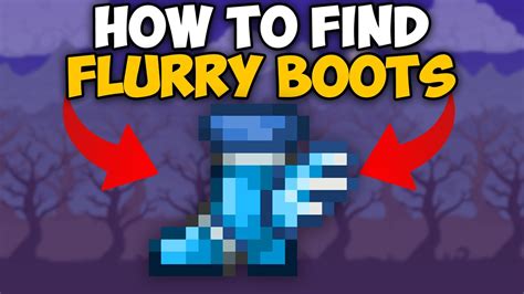 Terraria How To Get Flurry Boots | Terraria Flurry Boots seed 1.4.4.9 - YouTube