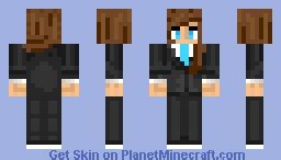 Girl in suit Minecraft Skin