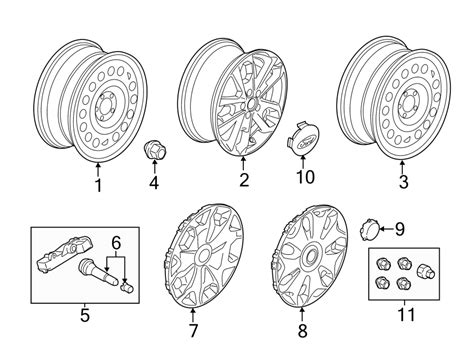 Ford Transit Connect Cover - wheel. Wheel cover. 16, type 2 - DT1Z1130C ...