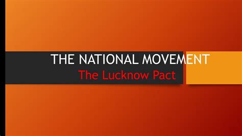 ICSE STD 10 | History | Lucknow Pact (1916) | Significance - YouTube