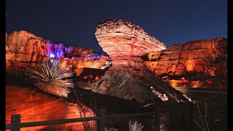 Nighttime Ride-Through of Radiator Springs Racers at Night in HD -HD POV - California Adventure ...