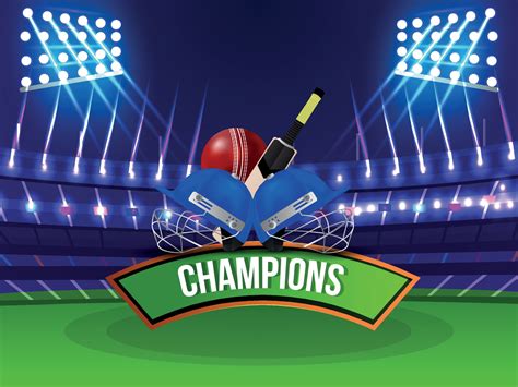 Cricket championship tournament 1988091 Vector Art at Vecteezy