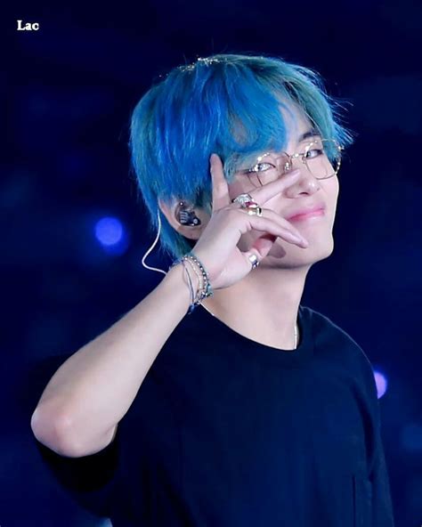 Bts Taehyung With Blue Hair - btsae