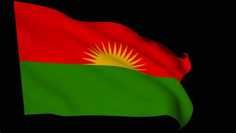 Flag Of Kurdistan 3D Animation Of The Old Kurdistan Flag With Alpha ...