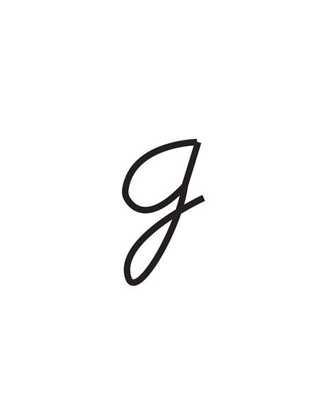 Printable Cursive Letter G | Images and Photos finder