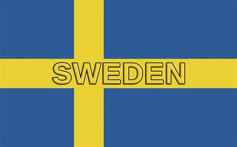 Flag of Sweden Word Digital Art by Roy Pedersen - Fine Art America