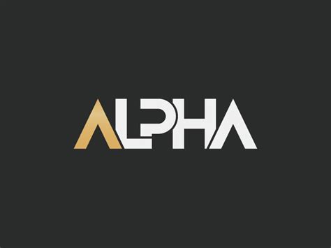 Alpha Logo | Logo design typography, Logo design, ? logo