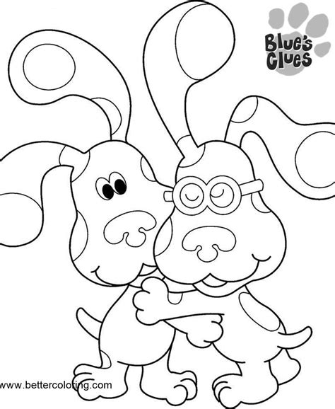 Blue's Clues Coloring Pages Linear - Free Printable Coloring Pages