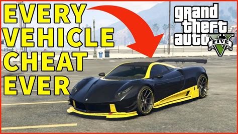 GTA 5 Cheat Codes (Every Vehicle Cheat Ever) |PC - YouTube