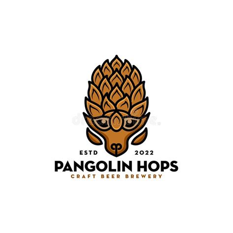 Pangolin Logo Design Vector. Pangolin Silhouette Stock Vector ...