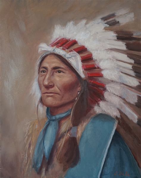 Whirling Horse, Native American | Portrait Artist Sonia Hale