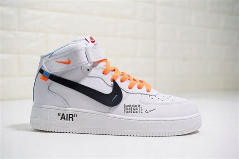 OFF WHITE x NIKE AIR FORCE 1 MID ’07 CUSTOM r. 41 - 7731604581 - oficjalne archiwum Allegro