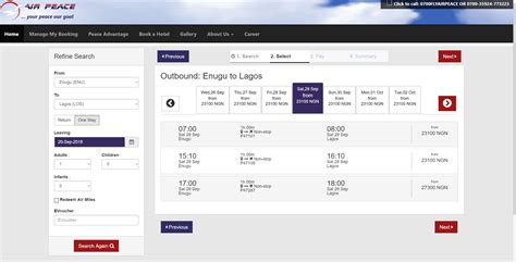 Air Peace Flight Time Table In Nigeria – OgbongeBlog