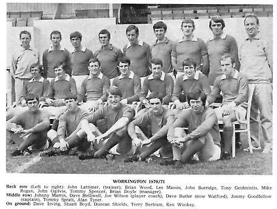 WORKINGTON FOOTBALL TEAM PHOTO>1970-71 SEASON | eBay