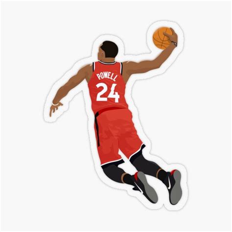 "Norman Powell Toronto Raptors Slam Dunk" Sticker by dnemers | Redbubble