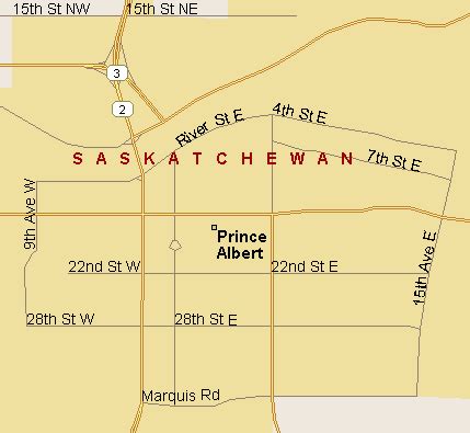 Prince Albert Map (Region), Saskatchewan - Listings Canada