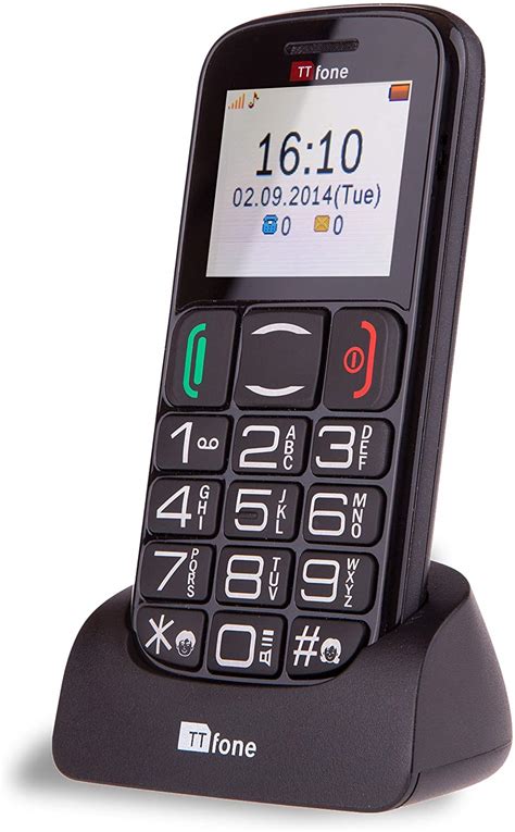 TTfone Mercury 2 TT200 O2 Pay As You Go Big Button Basic Senior UK Sim Free Mobile Phone with ...