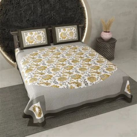 King Size Cotton Double Bed Sheet, For Home at Rs 399/piece in Jaipur ...