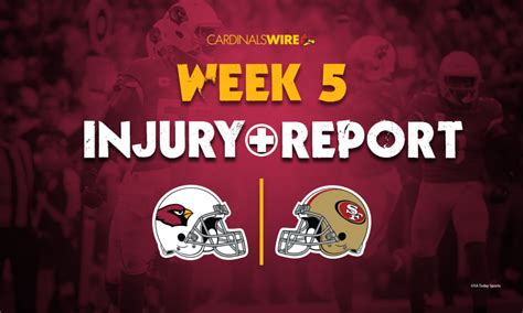 Arizona Cardinals-San Francisco 49ers Week 5 Wednesday injury report