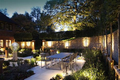 Courtyard Garden Lighting in Surrey - Ornamental Garden Lighting