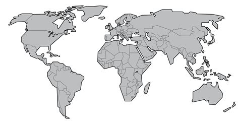 Map Clipart Png World Map Clipart Emea World Map Borders Vector Hd | Porn Sex Picture