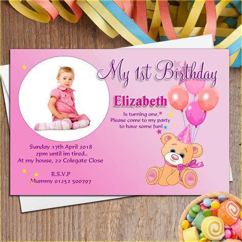 Happy Birthday Invitation Card Template Free Download - Printable Templates Free